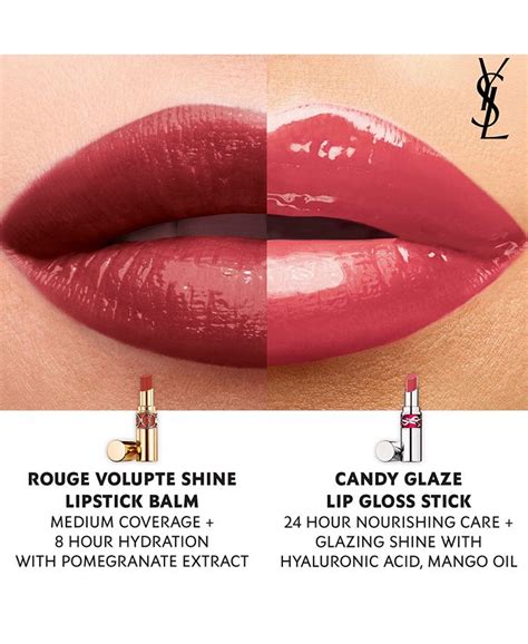 ysl lip gloss matt|YSL candy glaze pink satisfaction.